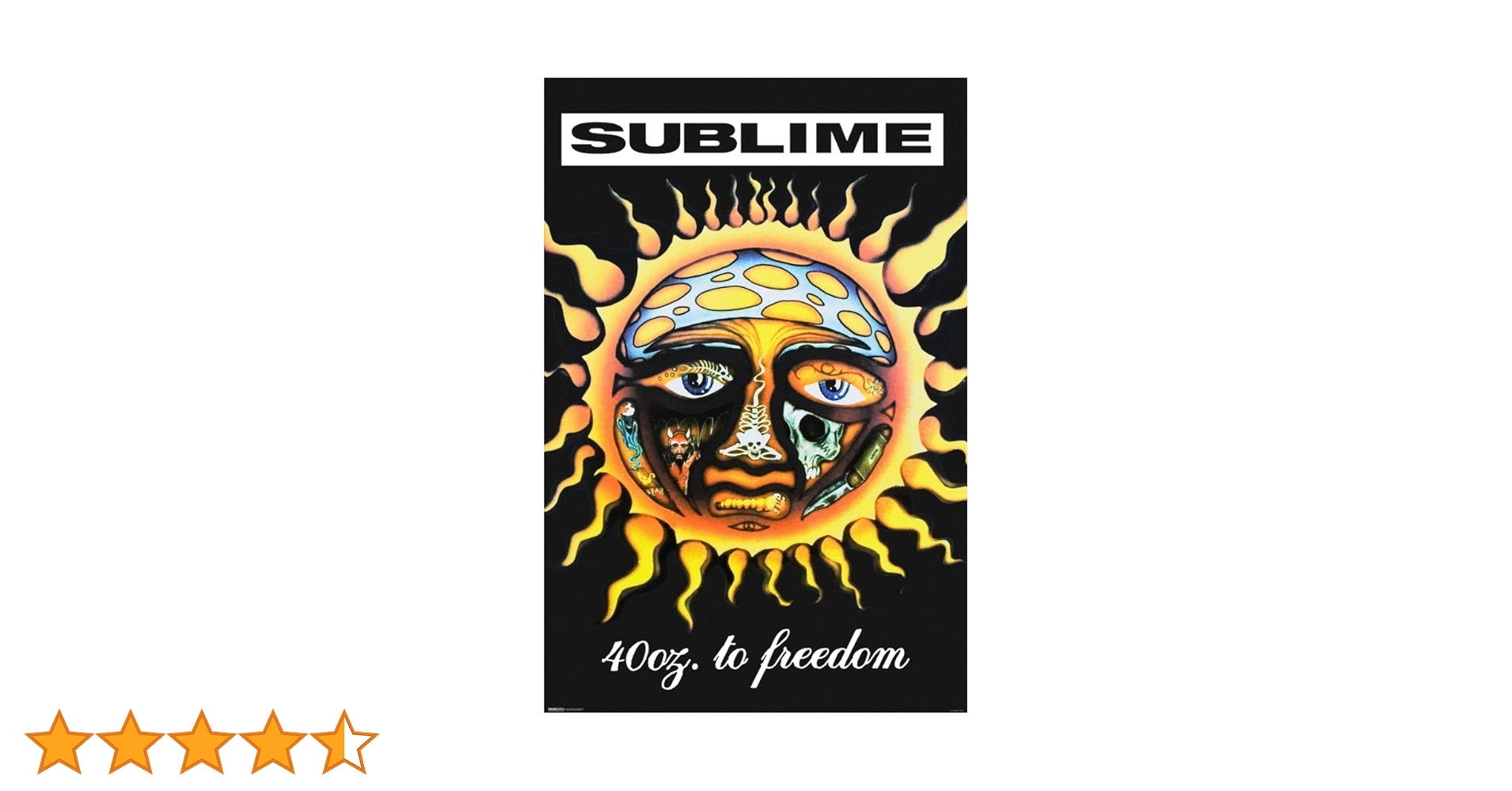 Sublime 40 Oz to Freedom Music Album Poster Debut Album